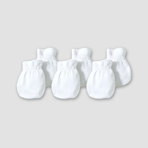 Burt's Bees Baby® Organic Cotton 3pk Mitten Set - White