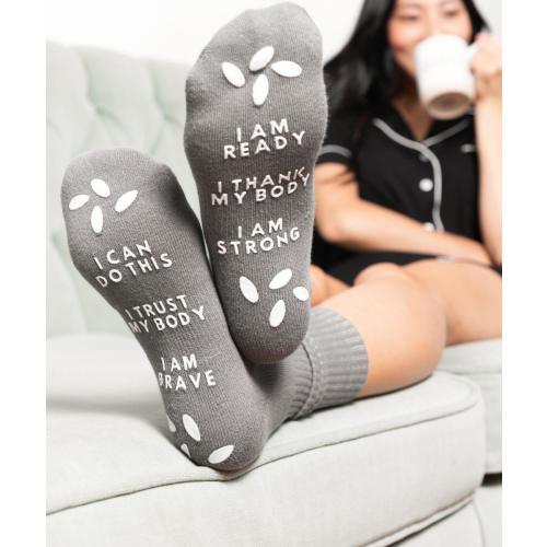 Birthing Affirmation Hospital Socks - milk & baby – Milk & Baby
