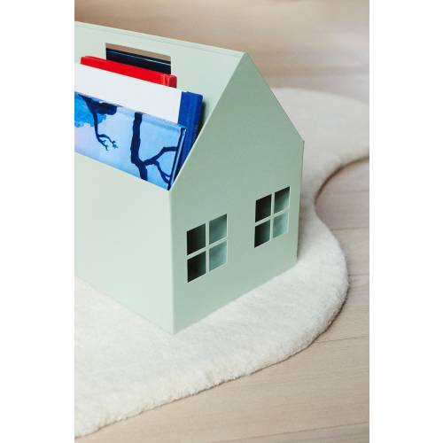HOUSE-SHAPED BOOK STORAGE CONTAINER