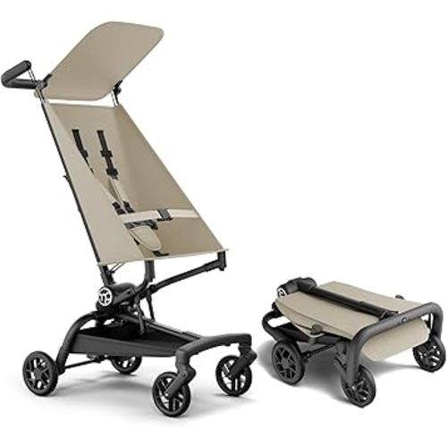 Mompush Jeto Lightweight Travel Stroller – 9.8 lbs Ultra-Compact, One-Hand Fold, Airplane Cabin Approved, All-Terrain Wheels, Smooth Ride for Toddlers, Perfect for Travel & Daily Use