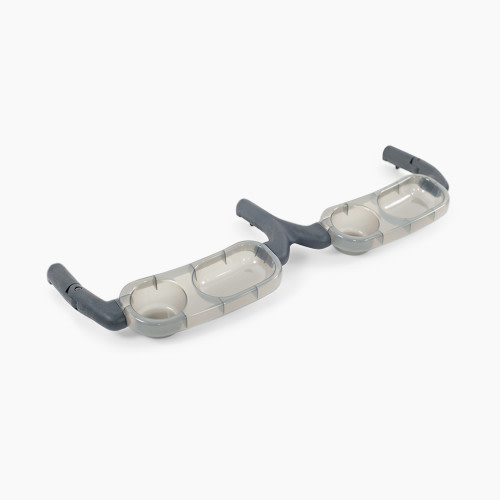 Zoe Twinᵛ² Double Snack Tray - Grey