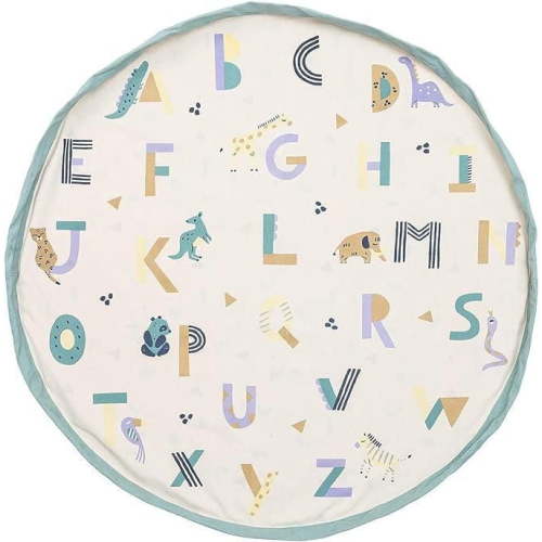 Play & Go - ABC Alphabet & Animal Friends - 3-in-1 Play Mat - Storage Bag & Diaper Bag - Double-sided with Rainbows and Shapes - Fun & Interactive for Kids - 140 cm Diameter - Suitable for Newborn to - Walmart.ca