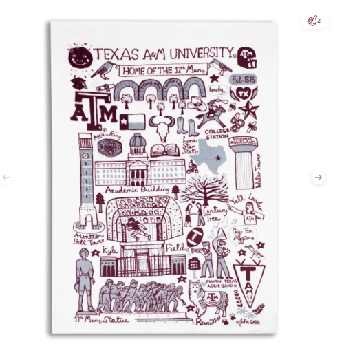 Texas A&M Julia Gash Ultra-Plush Fleece Baby Blanket 30 X 40