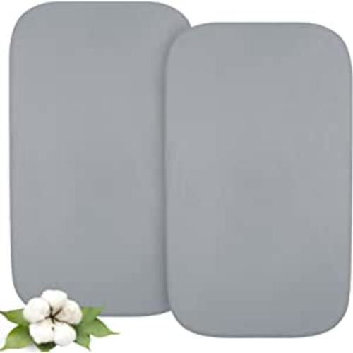 Amazon.com: Bassinet Sheets Compatible with Mika Micky Baby Bassinet Bedside Sleeper and Nordmiex 3 in 1 Baby Crib Bedside,100% Cotton, 2 Pack, Ultra Soft Bassinet Sheet for Baby, Grey : Baby