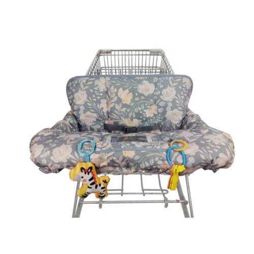 ICOPUCA Shopping Cart Cover for Baby, 2 in 1 cart Cover for Babies N high Chair Cover, Padded Grocery cart Cover for Baby Girl boy, Universal fit