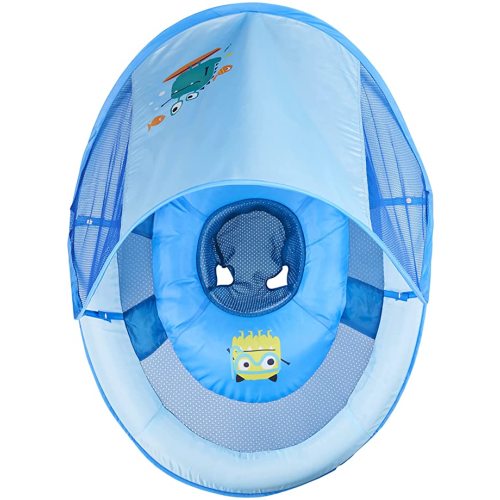 SwimWays Baby Spring Float Sun Canopy - Blue Sea Monster 34"L x 30"W x 20. 5"H
