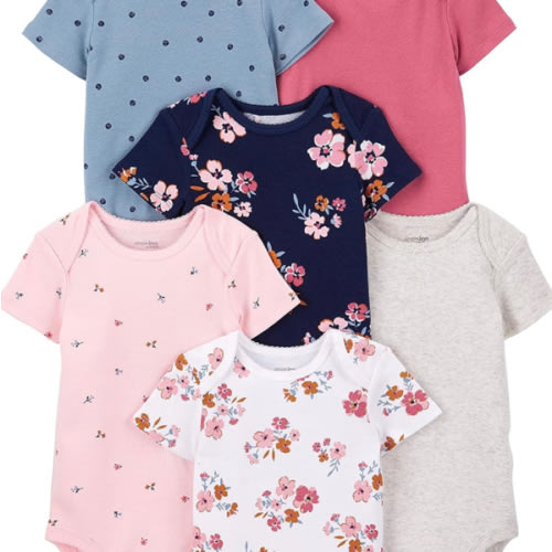 Simple Joys by Carter's Baby-Girls 6-Pack Short-Sleeve Bodysuit