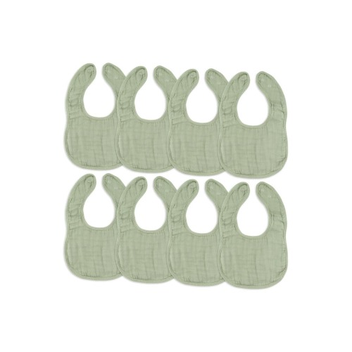 Muslin Bibs - Pack of 8