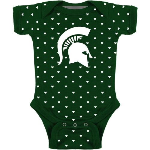 Two Feet Ahead Hearts Baby Bodysuit Creeper Baby Girl Clothes for Newborn Infants
