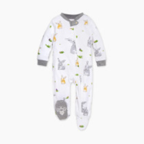 Burt's Bees Baby Organic Sleep & Play Footie Pajamas - Bunny Trail, Newborn