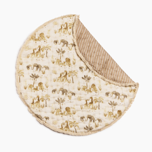 Tiny Kind Baby Quilted Play Mat - Jungle Family