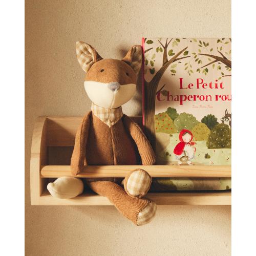 CHILDREN’S WOODEN SHELF WITH FRONT BAR