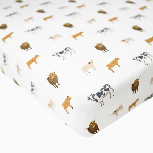Kyte Baby Crib Sheet - Moo