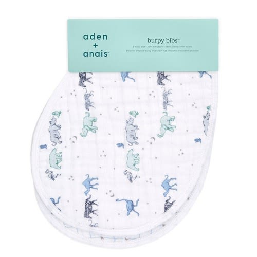 boutique cotton muslin burpy bibs 2 pack