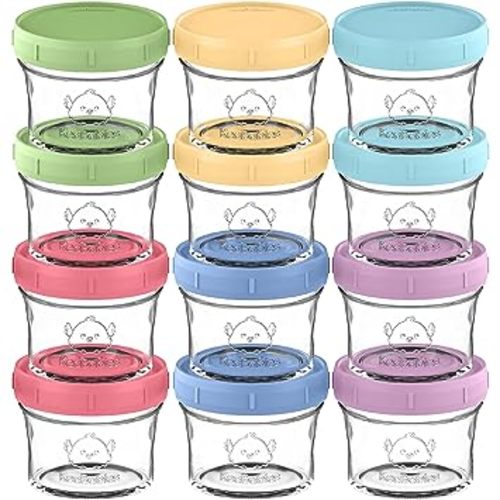 6pk Prep Baby Food Storage Containers, 4 Oz Leak-proof, Bpa Free Glass Baby  Food Jars For Feeding (nord) : Target