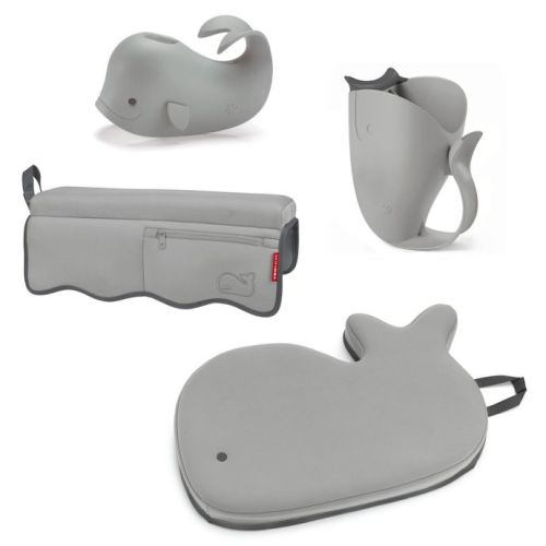 SKIP*HOP® Moby® 4-Piece Bath Time Essentials Kit in Grey