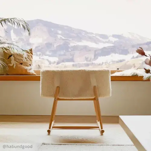 KUKO Bassinet in fur milk