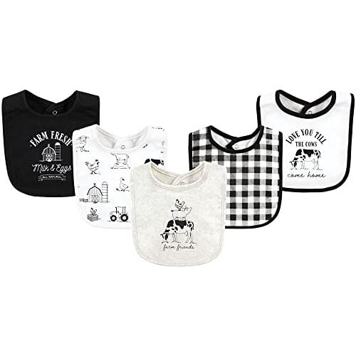 Hudson Baby Unisex BabyCotton Bibs