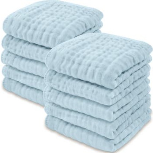 Muslin Washcloths - Pack of 10