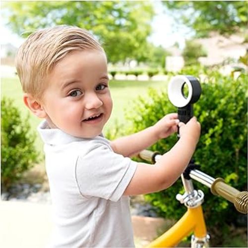 Nuby Baby Safe Bladeless Quiet Cooling Fan with Flexible Tripod Legs | 3 Cooling Modes | Rechargeable USB Cord Included | Black