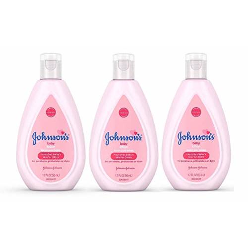 Johnson's Baby Lotion Travel Size 1.7 oz (50ml) - Pack of 3
