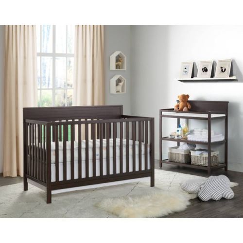 Oxford Baby Harper 4-in-1 Convertible Crib - Espresso