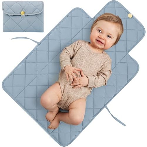 Beautiful Padded Changing Pad - Portable, Soft and Easy to Clean Diaper Changing Mat for Babies - The Perfect Lightweight & Foldable Pad for Traveling