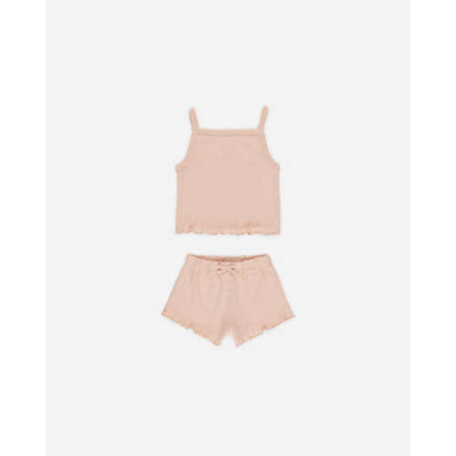 Pointelle Tank + Shortie Set || Melon