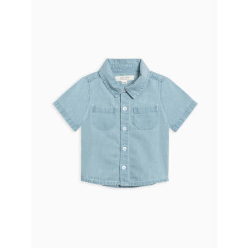 Graham Chambray Collared Button Down Shirt
