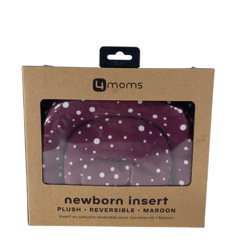 4moms Reversible Newborn Insert, Maroon Plush
