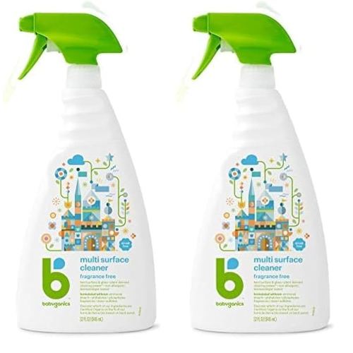 Babyganics Multi Surface Cleaner, Fragrance Free, 32 oz (Pack of 2)