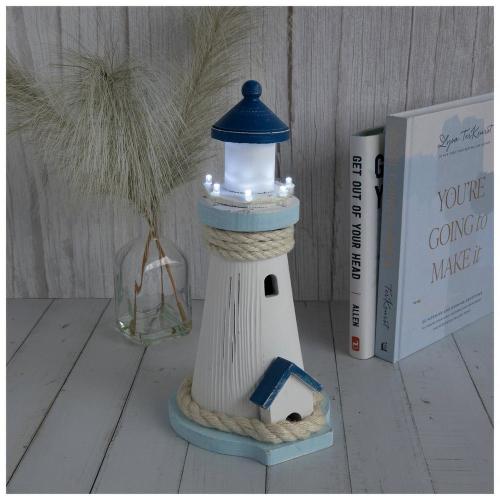 Light Up Wood Lighthouse