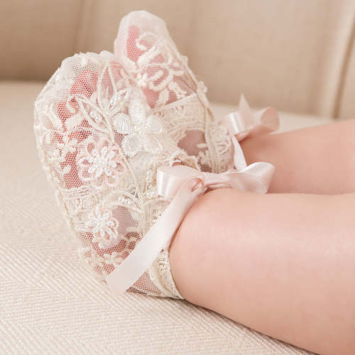 Jessica Lace Booties – Baby Beau and Belle