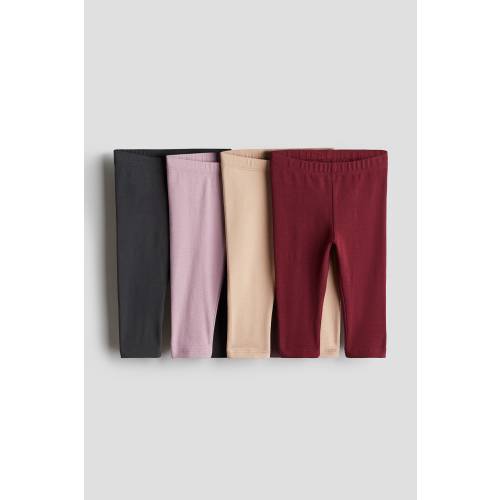 4-PACK COTTON JERSEY LEGGINGS