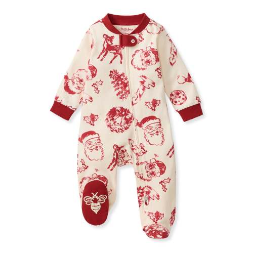 Nostalgic Christmas Sleep/Play Foot PJs | Burt’s Bees Baby® – Burt's Bees Baby