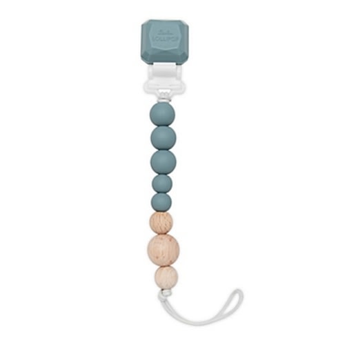 Loulou Lollipop® Soother Pacifier Clip in Slate