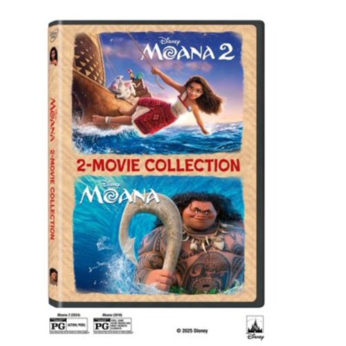 Moana/Moana 2 Movie Collection (DVD) Disney Action & Adventure