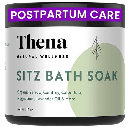 Best Organic Sitz Bath Soak for Postpartum Recovery Care New Mom Essentials & Natural Hemorrhoid Treatment, 100% Natural & Gentle with Pure Epsom & Dead Sea Salts Witch Hazel Lavender Essential Oil