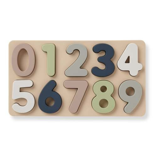 Large Number Soft Silicone Puzzle (11-pc) for Toddlers