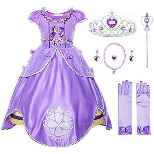 JerrisApparel Girls Princess Costume Floor Length Birthday Party Dress up