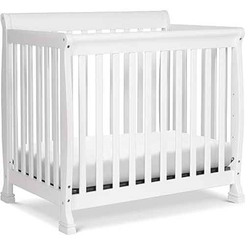 DaVinci Kalani 4-in-1 Convertible Mini Crib in White | Greenguard Gold Certified