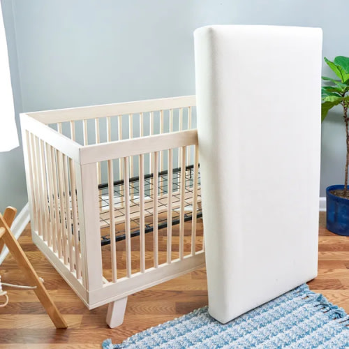 Breathable Organic 2-Stage Crib Mattress for Babies and Toddlers - Waterproof, GOTS Certified, Lightwight and Innerspring Options