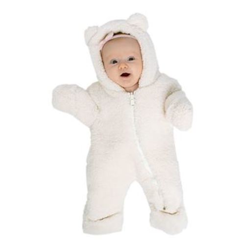 Ivory Faux Fur Snuggle Suit | Kids Faux Fur Accessories