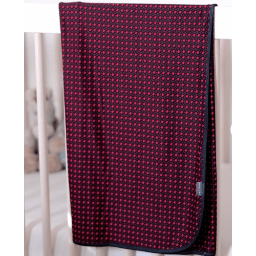 Baby Swaddle - Texas - Black & Red – BURLEBO