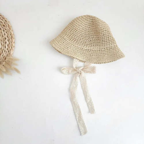 Sunny Lace Straw Hat – Sand