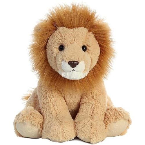 Aurora® Cuddly Lion Stuffed Animal - Cozy Comfort - Endless Snuggles - Brown 14 Inches