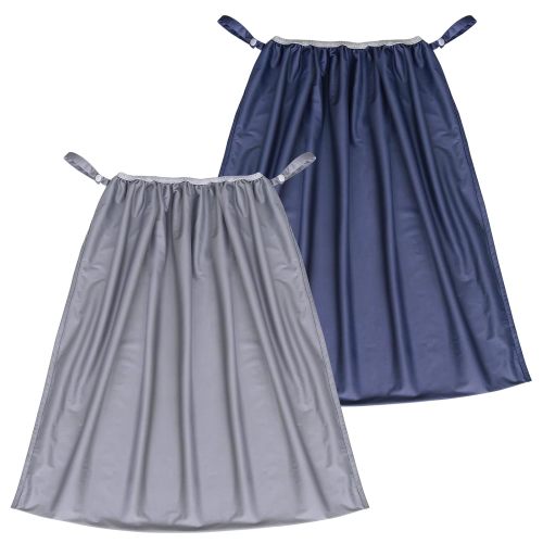 Reusable Diaper Pail Liner - 2 Pack, for Ubbi Diaper Pail, Waterproof & Larger Capacity & Washable, Grey & Navy
