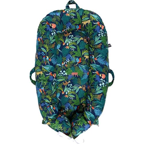 Newborn Lounger Cover for DockATot Deluxe | 100% Cotton Baby Lounger Extra Cover | Hypoallergenic Infant Baby Nest Replacement Cover for Dock A Tot Docks Deluxe+ Lush Jungle Night(Cover Only)