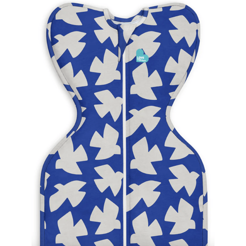 Swaddle Up™ 1.0 TOG Cotton Cobalt Paperbirds, medium