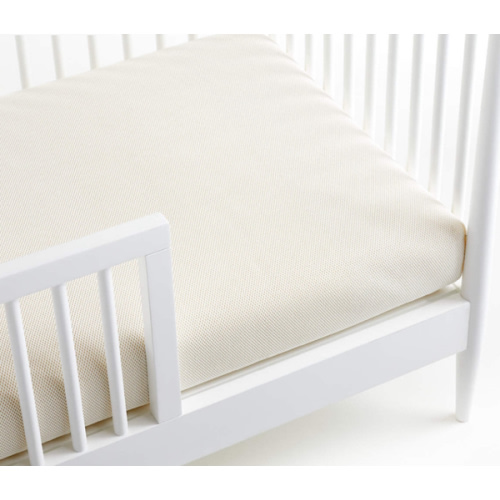 Naturepedic Organic Cotton Breathable 2-Stage Crib Firm Mattress with Waterproof Breathable Pad